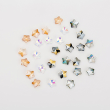 Cuentas de cristal multicolor con forma de estrella, abalorios de cristal separadores para fabricación de joyas DIY, 10mm, 100 Uds. 2024 - compra barato