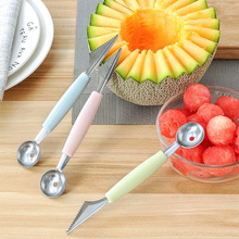 2in1 Dual-head Fruit Ball Carving Knife Fruit Scoop Ice Cream Spoon Mashed Potato Spoon Kitchen Fruits Cutter Shape Carving Tool 2024 - buy cheap