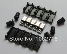 200 sets DIY straight USB b Mini male 5 pins Plug Connector Socket with Plastic Cover shell, Free shipping 2024 - buy cheap