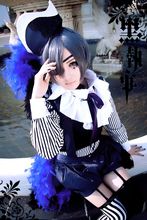 Black Butler Kuroshitsuji Ciel Phantomhive Circus Cosplay Costume Blue Uniform Outfit Halloween Anime Costumes for Women/Men 2024 - buy cheap