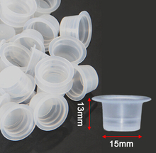 2000101 /1000pcs 15mm Large Size Clear White Tattoo Ink Cups For Permanent Makeup Caps Supply 2024 - buy cheap