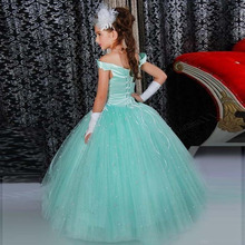 Luxurious Flower Girl Dresses Lace Applique Sleeveless Princess  Girls First holy communion Pageant Party Dresses 2024 - buy cheap