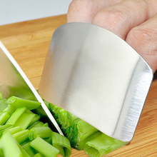 Cortador de legumes de aço inoxidável, protetor de dedo para fatia, faca de segurança, ferramentas para cozinhar 2024 - compre barato