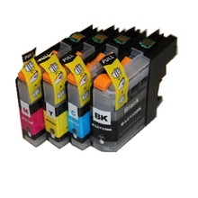 Kit de cartuchos de tinta compatíveis lc133 xl, cartucho de tinta completo para impressora brother MFC-J4510DW 2024 - compre barato