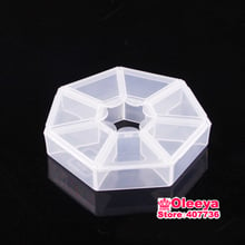 5pcs/lot 7 Grid Plastic Jewelry Boxes Acrylic Cosmetic Case Nail Art Pill Box Portable Storage Container Rhinestones Box Y2687 2024 - buy cheap