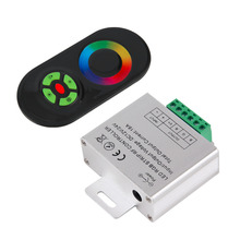 Controlador remoto sem fio do painel de toque do rf para a luz de tira conduzida rgb dc 12 v/24 v 2024 - compre barato