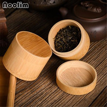 Bamboo Handmade Kitchen Spice Jar Creative Sealed Cans Storage Tank with Cover Food Container Round Tea Box Teahouse Canisters 2024 - buy cheap