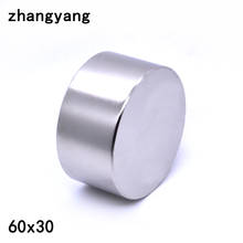 2pcs Neodymium magnet 60x30 mm gallium metal new super strong round magnets 60*30 Neodimio magnet powerful permanent magnetic 2024 - buy cheap