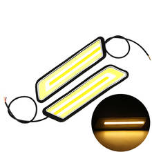 1 Pair Super Bright LED Car DRL Waterproof COB Daytime Running Light Fog Lamp Flexible Reversing Light Turn Signal Lamps 2024 - buy cheap