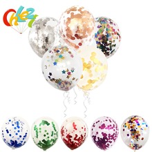 Confetti Balloons 5 Pcs 12 Inch Transparent Latex Balloon Gold Silver Confetti for Wedding Party Birthday Decorations Clear Ball 2024 - buy cheap