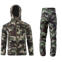 Shark Skin Soft Shell Tactical Military Jacket Men Waterproof Fleece Coat Army Clothes Camouflage Windbreaker Camo Jackets Men 2024 - buy cheap