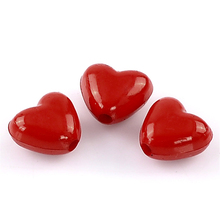 DoreenBeads Acrylic Charm Red Love Heart Beads Handmade Loose Spacer Beads for DIY Bracelet Jewelry Making 11x10mm ,50/200PCs 2024 - buy cheap