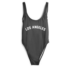 Новое поступление, женские купальники с буквенным принтом Лос-Анджелеса, Цельный боди, купальный костюм, пляжная одежда, высококачественный комбинезон 2024 - купить недорого