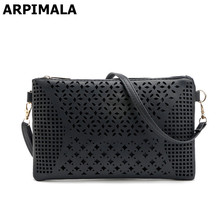 ARPIMALA 2018 Hollow Out Clutch Bag Designer Envelope Clutch for Women Candy Color Ladies Hand bags Leather Purses and Handbags 2024 - buy cheap