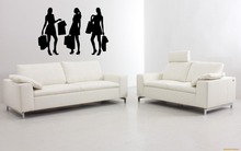 Sexy Girl Vinyl Wall Decal Shopping Mall Fashion Style Trends Fancy Dress Clothing Shop Wall Sticker Window Glass Decoration 2024 - buy cheap