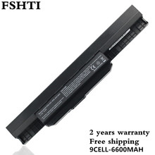 FSHTI High quality 7800mAh laptop battery for ASUS X54C X54H X54HR X54HY X54L X54LY Laptop A41-K53 A32-K53 2024 - buy cheap