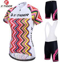 Женский комплект одежды для велоспорта X-Tiger Pro, дышащая одежда для велоспорта, шоссейный велосипед 2024 - купить недорого
