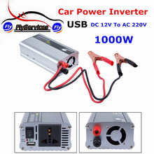 1000w DC12V to AC 220V Car Power Inverter With USB Charger Converter Adapter DC 12 to AC 220 Modified Sine Wave 2024 - buy cheap
