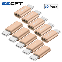 EECPT-adaptador OTG tipo C a Micro USB, conector de Cable para Macbook OTG tipo C, Samsung S9, S8, Huawei P20, P10, 10 paquetes 2024 - compra barato