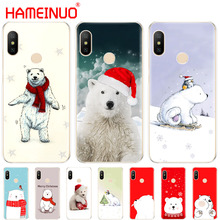 Cute Bear Christmas Polar Bear Cover Case for Xiaomi Mi 8 se A2 lite redmi 6 6a 6 pro note 6 PRO pocophone F1 for redmi s2 2024 - buy cheap