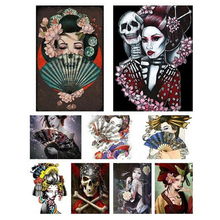 Woman Warrior NINJA Geisha,Full Square 5D DIY Diamond Painting,Diamond Embroidery Cross Stitch,Mosaic,stickers home decor Z1262 2024 - buy cheap