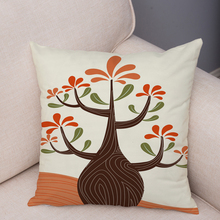 Nordic Style Cute Cartoon Plant Tree Cushion Cover 45*45cm Plush Pillow Covers  Pillows Cases Sofa Home Decor Deer Pillowcase 2024 - buy cheap