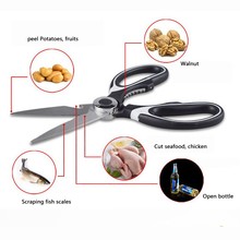 Food Scissors Shears Tools Kitchen Knives Stainless Steel Chicken Poultry Fish Meat Cutter Vegetables Kitchen Household Supplies 2024 - buy cheap