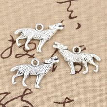 10pcs Charms Howling Wolf 26x20mm Antique Making Pendant fit,Vintage Tibetan Bronze Silver color,DIY Handmade Jewelry 2024 - buy cheap