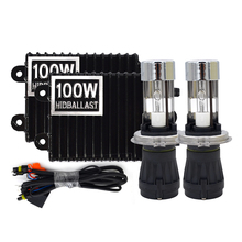 SKYJOYCE-Kit de faros de coche HID, 12V, 100W, H4, Bixenón, Hi/Lo, Bombilla HID, 4300K, 5000K, 6000K, alta potencia, 100W 2024 - compra barato