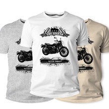 Clássico japonês motocicleta motorrad w800 retro vintage algodão masculino t-shirts clássico 2019 o pescoço streetwear topos filme t 2024 - compre barato