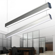 Lustre de led minimalista para escritório, luminária suspensa com linha de iluminação, moderno, para restaurante, sala de estar 2024 - compre barato