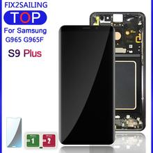 Pantalla LCD Super AMOLED para Samsung Galaxy S9 + s9 plus g965 g965f, piezas de repuesto para ensamblaje de marco de pantalla táctil 2024 - compra barato