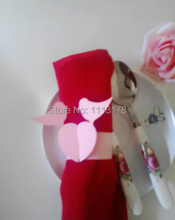 Cheap  paper napkin ring  napkin holder wedding pink bird napkin holders buckles Wedding Party Decorations 2024 - buy cheap