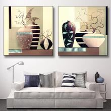 2 Pcs/Set Modern Art Wall Painting Vase Canvas Oil Painting Fashion Wall Pictures for Living Room Oil Painting On Canvas 2024 - buy cheap