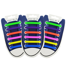 12Pcs/Set Creative Shoelace Unisex Women Men Athletic Running No Tie Shoelaces Elastic Silicone Shoe Lace All Sneakers 13 Colors 2024 - buy cheap