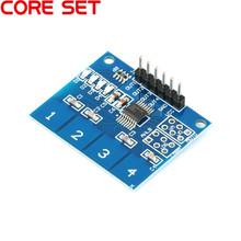 10pcs TTP224 Capacitive 4-way 4 Channel Touch Switch Digital Touch Sensor Module 2024 - buy cheap