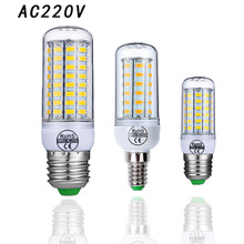 LED Lamp E27 E14 LED Bulb SMD5730 220V Corn Bulb 24 36 48 56 69 72LEDs Chandelier Candle LED Light For Home Decoration Ampoule 2024 - buy cheap