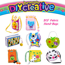 DIY Handmade Fabric Sewing Kit Non-woven fabric Creative Cartoon Pattern Hand-Bags Art & Crafts Educational Toy For Kids 2024 - buy cheap