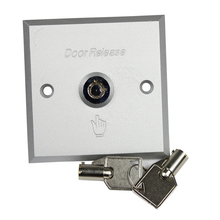 Interruptor de aleación de aluminio para cerradura de puerta, pulsador de salida con teclas, liberador de puerta, control de acceso 2024 - compra barato