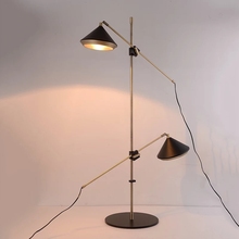 Lámpara de pie creativa postmoderna para sala de estar, decoración de arte, lámpara de suelo de diseñador para dormitorio, Industrial Retro de Metal, luz de suelo de hierro para Loft 2024 - compra barato