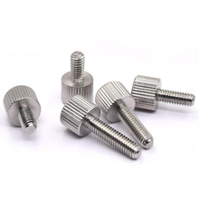 5Pcs M4 Single knurled head hand screw round thumb screws handle bolts Nickel plated 5mm-16mm Length 2024 - buy cheap