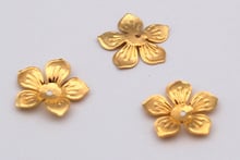 New Flower Filigree Bead Caps End Caps Gold/Rhodium/Bronze Plated 50pc/lot 22mm  DIY Jewelry Components 2024 - buy cheap