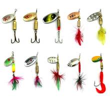 New 10pcs Set Group Spoon Fishing Lure Winter Pesca Fishing Tackle Trolling Sequin Baits Artificial Jig Lure Spinner Bait 2024 - buy cheap