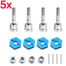 5 Sets Wheel Conversion Set Axle & 12mm Hex Dive Hub Turn 1/10 On Road for WLtoys 1/18 A959 A969 A979 A959B A969-B RC Car 2024 - buy cheap