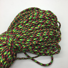 10yds/Lot Mxi color Paracord Bracelets Rope 7 Strand Parachute Cord CAMPING HiKING #Green+red+black 2024 - buy cheap