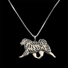 Joyería de moda Metal movimiento samoyedo collares amantes aleación Animal perro collares Drop Shipping 2024 - compra barato