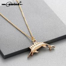 Cxwind Fashion Fish Pendant Charm Necklace Lovely Animal Sea Life Fish Necklaces Jewelry for Women Girl Children's Delicate Gift 2024 - buy cheap