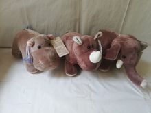cute cartoon gray elephant,rhinoceros,hippo plush toy about 25cm soft doll kid's toy birthday gift b1547 2024 - buy cheap