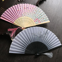5pcs Handheld Mini Folding Fan Wedding Hand Lace Fan Personalized Wood Chinese Folding Fan Dance Sushi Decoration Bamboo Japan 2024 - buy cheap