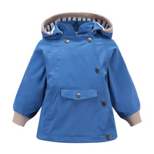 Модная детская ветровка для девочек, куртки и пальто для мальчиков, куртка с капюшоном для весны и осени, Детская верхняя одежда, пальто 2024 - купить недорого